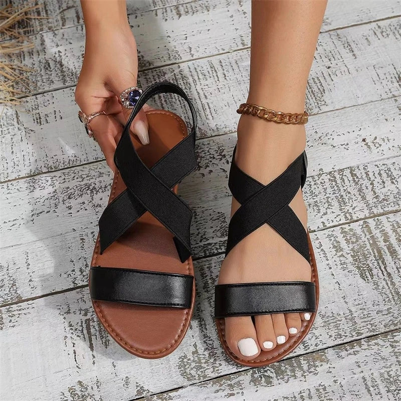 Women Sandals Shoes Summer Party Sandals For Women Soft Sandals Ladies Breathable Shoes Woman Retro Footwear Female Women Sandal