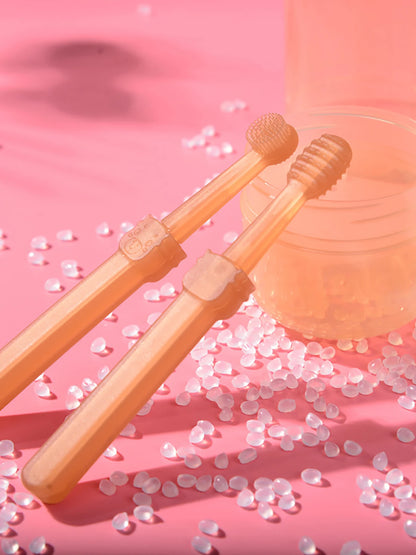 Pet Teeth Whitening Kit - Dual-Head Silicone Toothbrush & Enzymatic Paste for Dogs/Cats, Summer Oral Care Set