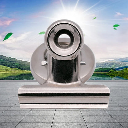 12/60pcs Fridge Strong Clips Magnets Scratch Free Detailed List Display Fastener Powerful Magnetic Paper Clip for Refrigerator