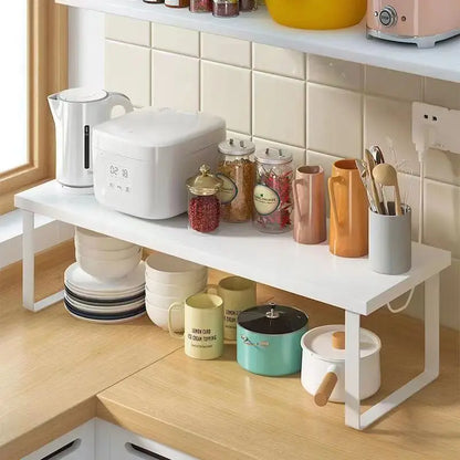 Kitchen Desktop Shelf  Layered Storage Partition Small Racks for Storing Dishes Seasonings Home Storage Holders Organization