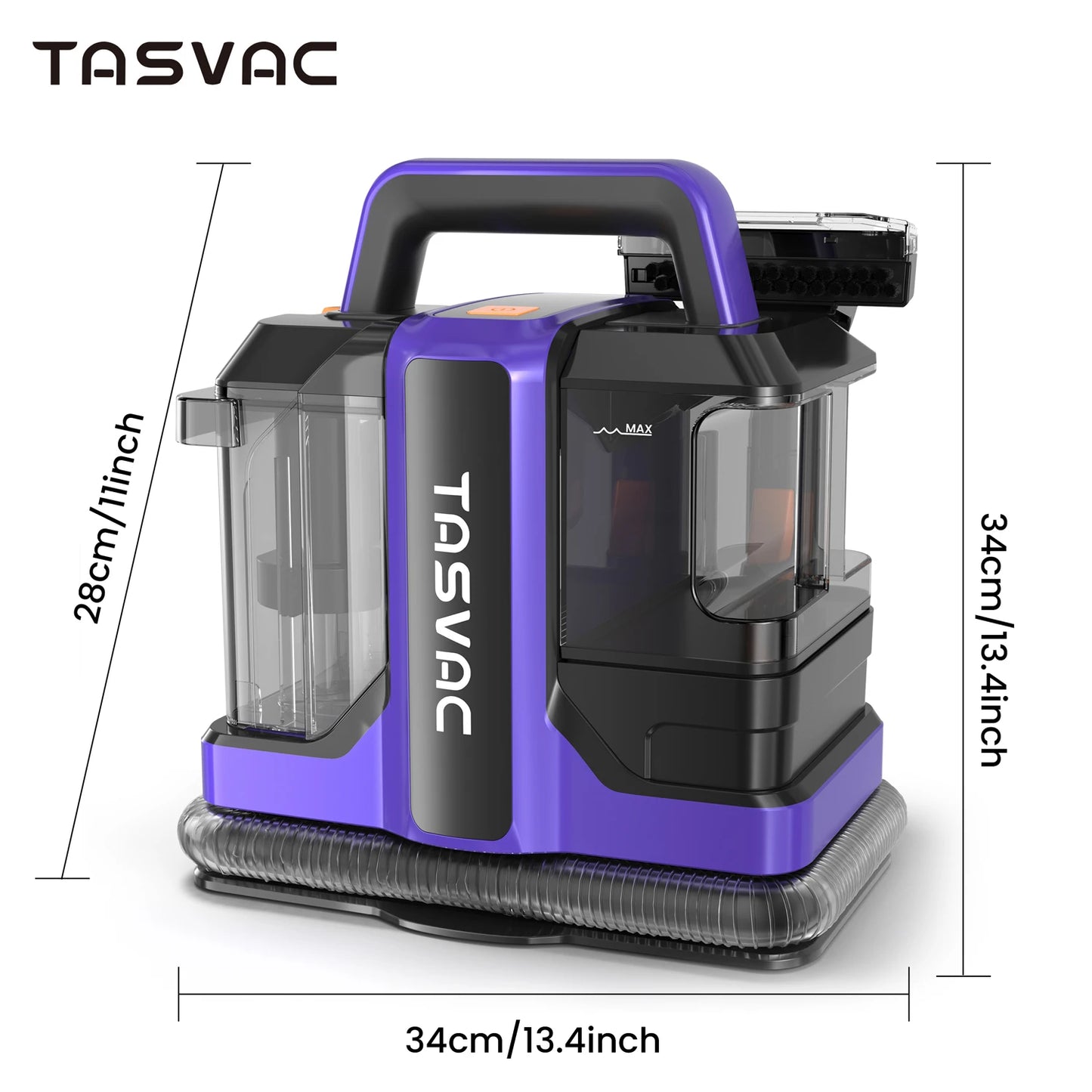 TASVAC C7 Portable Carpet & Upholstery Cleaner Machine for Pets, Stairs, Couch Area Rugs, Upholstery, Car Seat