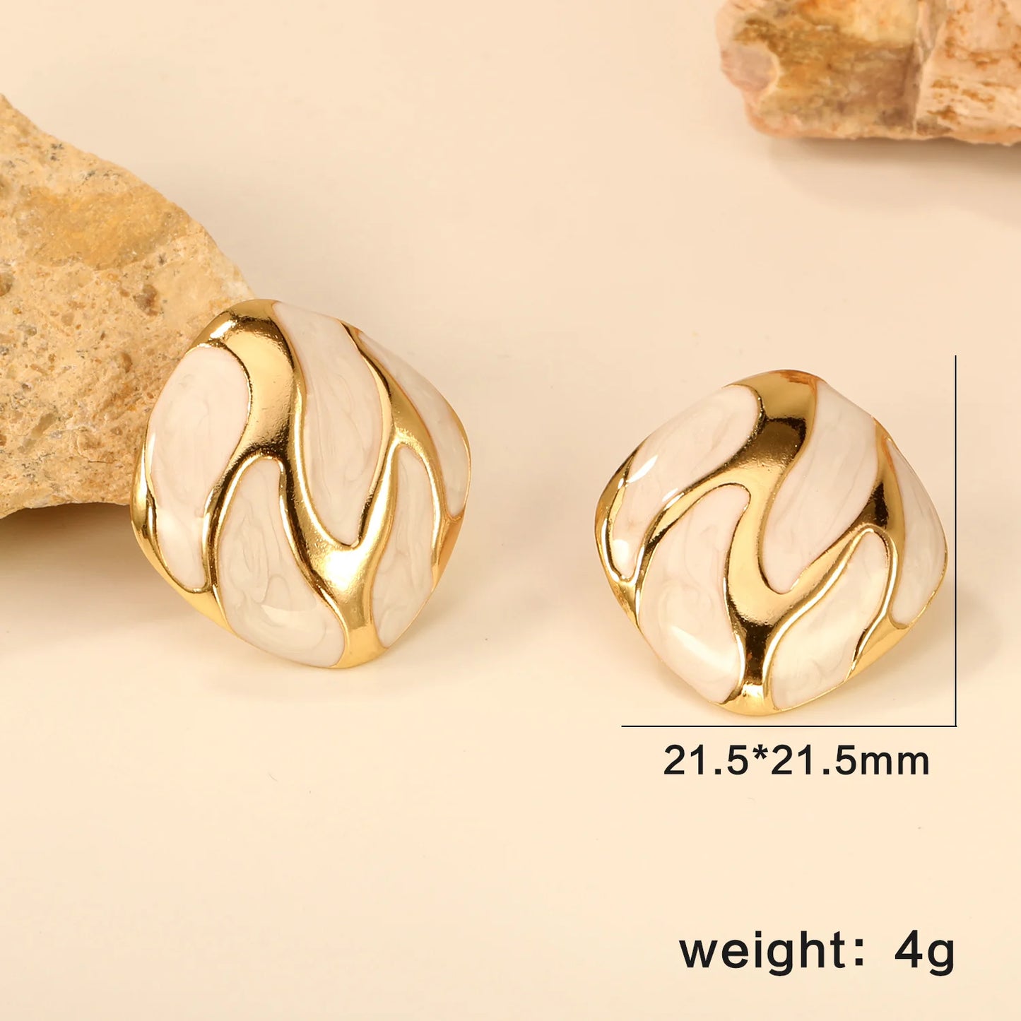 LUXUSTEEL Irregular Vitality Earrings Butterfly Women Stud Earrings Round Stainless Steel Female Ear ring Elegant Jewelry Gift