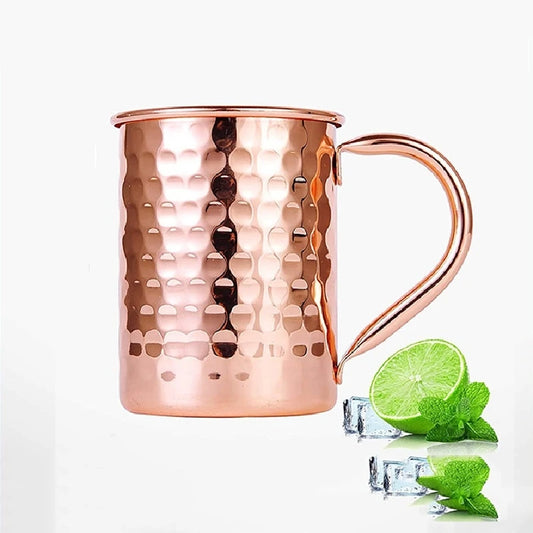 400ml 16.0oz Moscow Mule Mug Durable Copper Plated Beer Mugs Coffee Mug Milk Cup Cup Drinkware Cocktail kit