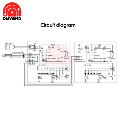 Portable BL Speaker Production Kit Electronic DIY Parts Transparent Speaker Parts Welding Training Accessories Audio Parts DIY