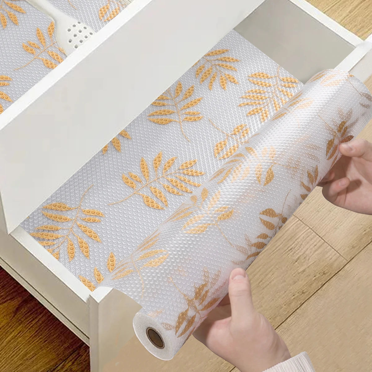 1roll EVA Shelf Liner Drawer Liner for Kitchen Cabinet Non-Adhesive,Anti Slip Cabinet Liners,Durable Waterproof Cupboard Liner