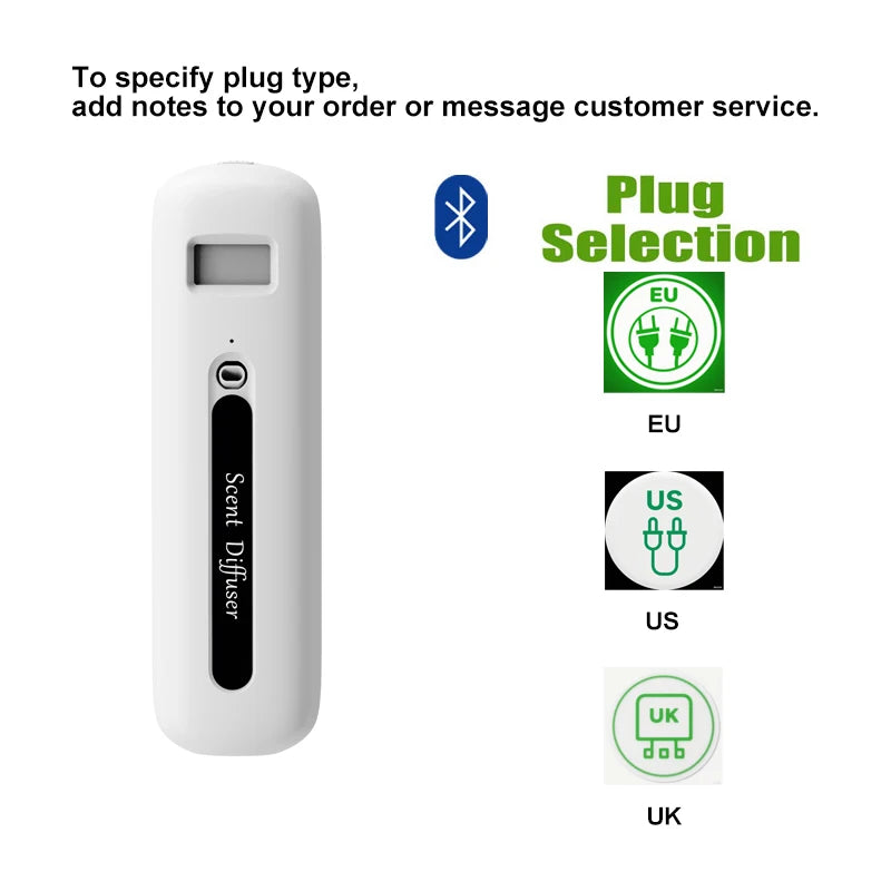 Smart Essential Oil Diffuser Home Plug In Diffuser With LED Screen Visual Intelligent Control with Timer for Home Office Hotel