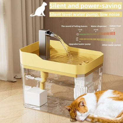 1.5L Cat Water Fountain Auto Filter Pet Cat Drinker USB Automatic Water Drinking Fountain Dispenser live Water Circulation