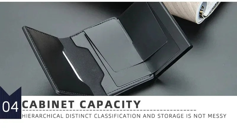 Anti Rfid Blocking Men Card Holder Case Wallets Free Name Customized Small Card Wallets Mini Wallet Qaulity Small Male Purses