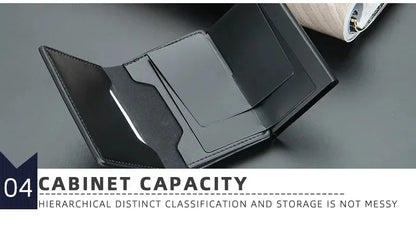 Anti Rfid Blocking Men Card Holder Case Wallets Free Name Customized Small Card Wallets Mini Wallet Qaulity Small Male Purses