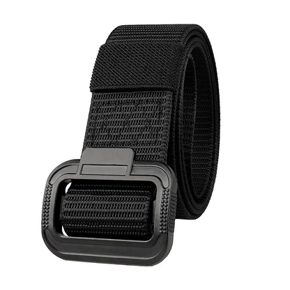 Men's Belt Imitation Nylon Tactical Belt Casual Versatile Metal Buckle Belt Outdoor Sports Canvas Belt Paired With Jeans Belt
