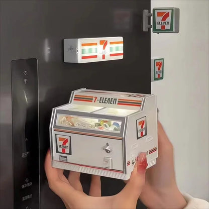 Creative Fridge Magnets 3D Freezer Shop Cabinet Miniature Toy Display Models Mini Decoration Simulation Toy Refrigerator Sticker