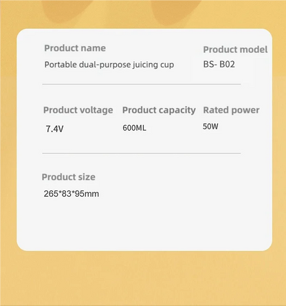 New Portable Juice Blender 600ml 12 Blades Fast Blending USB Rechargeable For Outdoor Milkshake Smoothie Electric Blender