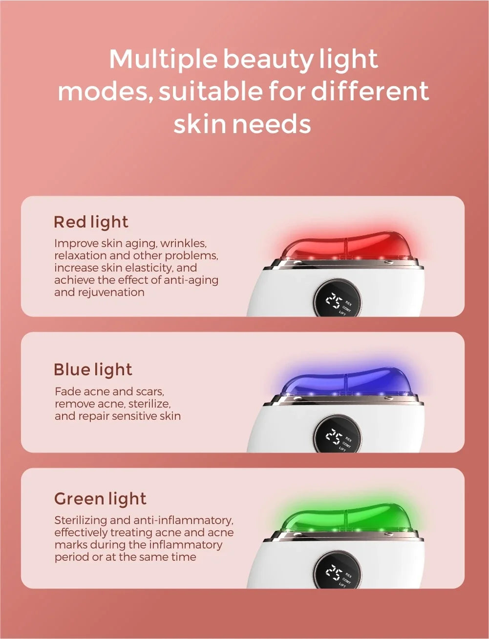 Massager Face Roller  EMS Vibration Heating Massage Face Skin Rejuvenation Skin Tightening Beauty Device Face Lifing Thin Face