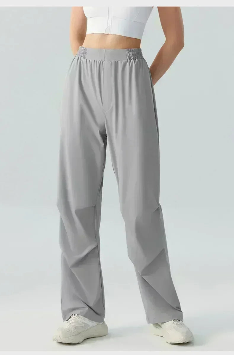 2025 Yoga Pants Women High-waisted Hip-lifting Dance Pants Flared Wide-leg Pants Sports Fitness Pants Summer