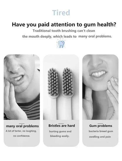 Hqd Portable Household Electric Tooth Washer Teeth Cleaning Oral Care No Harm to Teeth Dental Rechargeable Teeth Whitening