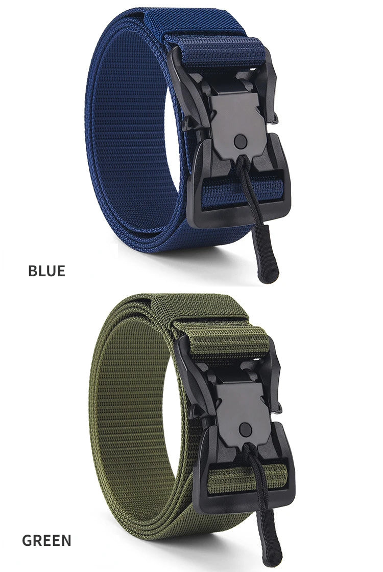 Tactical Belt Magnetic Buckle Belt Casual Nylon Tooling Training Belt Men's Trousers Belt Designer Men and Women Belt