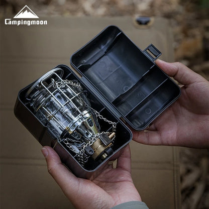 CAMPINGMOON Outdoor Lighting, Tent Light, Medium-sized Portable Small Lantern, Campsite Gas Light