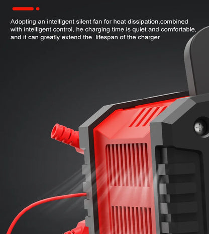 20A/10A Car Motorcycle Battery Charger 12V/24V Smart Charger Lithium AGM GEL Lead-Acid LiFePO4 Battery Chargers