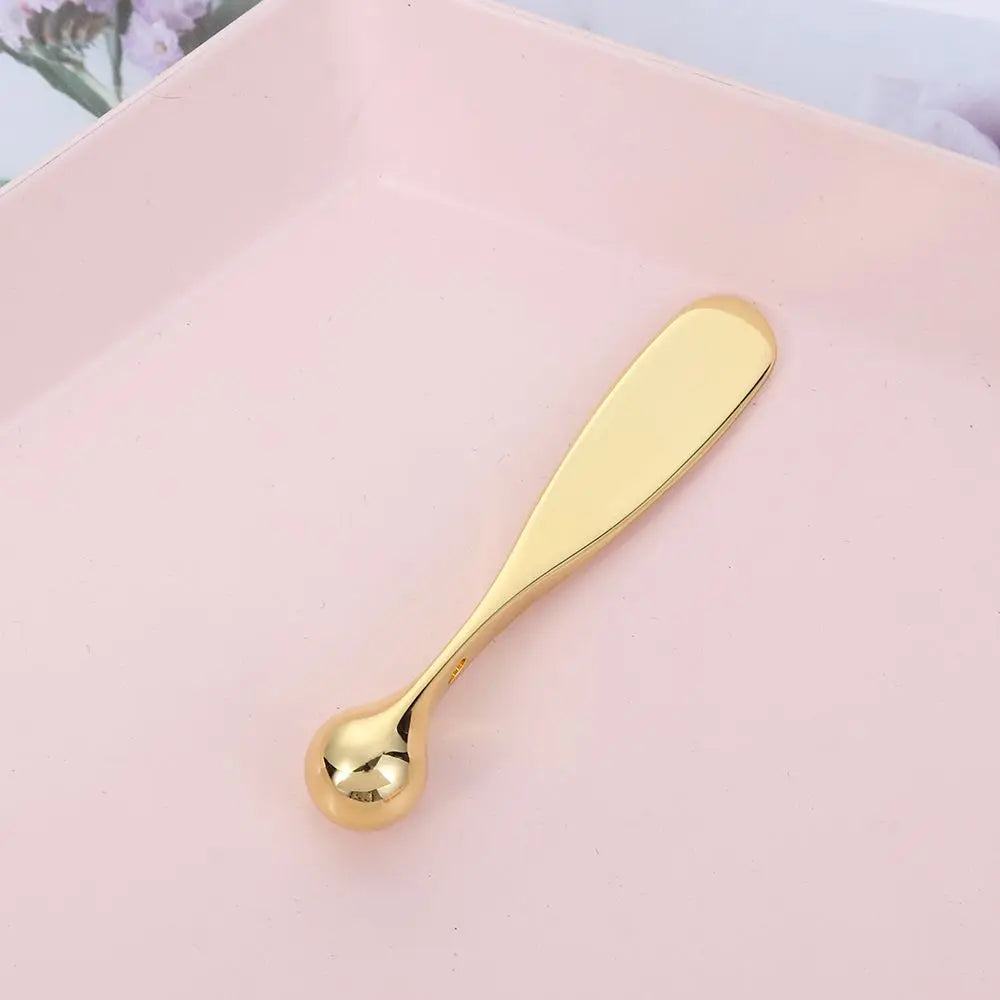 Anti Wrinkle Eye Cream Spoon Applicator Tool Mixing Spatulas Metal Face Mask Spoon Sticks Eye Cream Massage Sticks Beauty Scoop