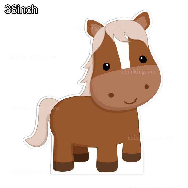 Custom Farm Birthday Party Backdrops Farm Cow Cutouts KT Board DIY Birthday Balloons Farm Birthday Baby Shower Party Bacground