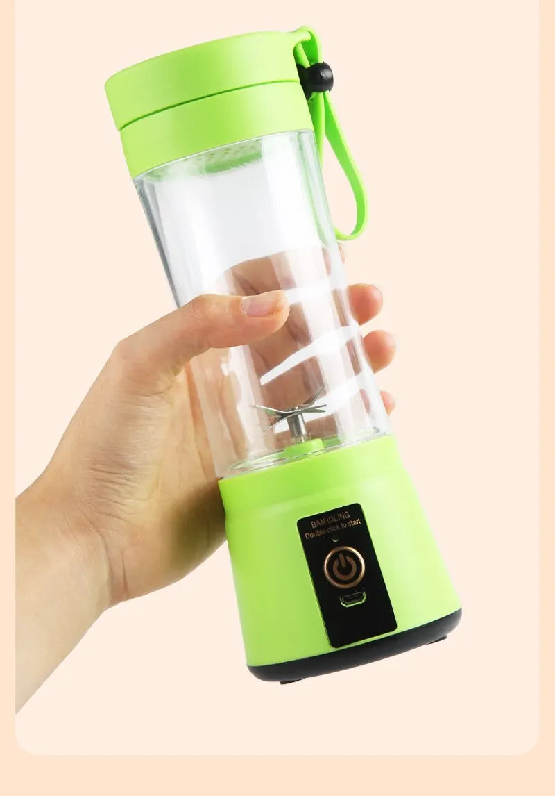 Portable Fruit Juice Blenders Summer Personal Electric Mini Bottle Home USB 6 Blades Juicer Cup Machine For Kitchen Dropshipping