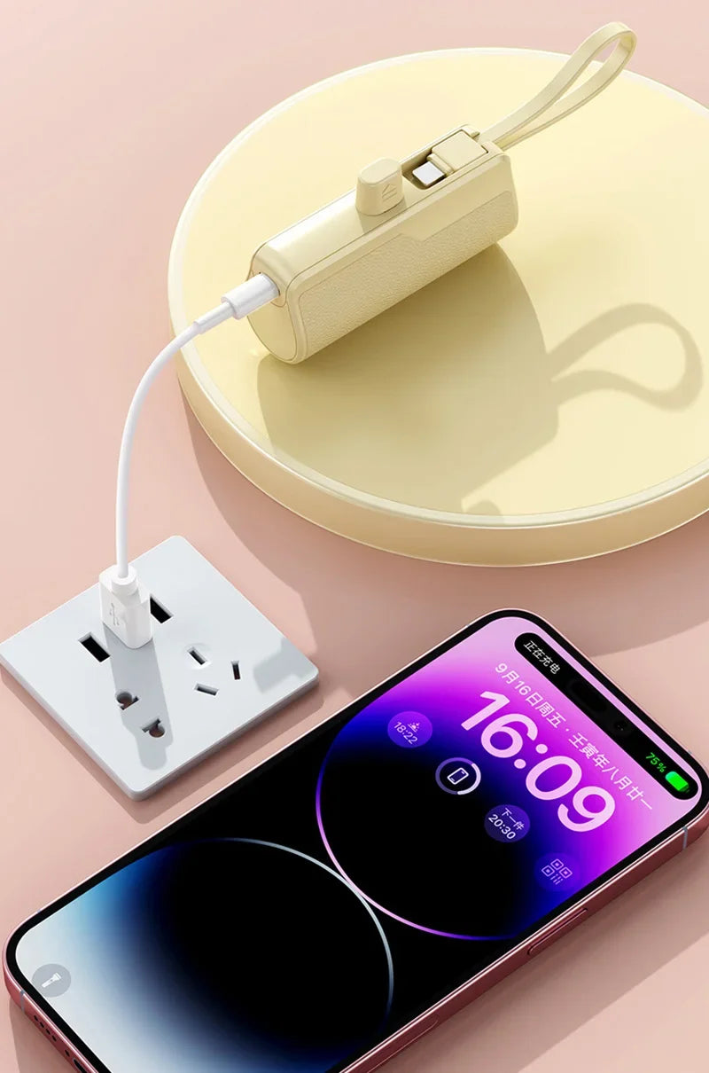 Xiaomi Power Bank 50000mAh Pocket Power Bank Portable Capsule Power Bank Fast Charging External Battery for iPhone Samsung