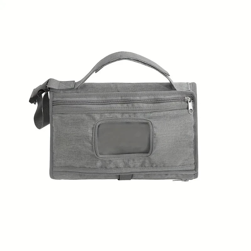 Portable Diaper Changing Pad For Baby Travel Outdoor Changing Pad Waterproof Changing Mat With Storage Bag Hanging Baby Stroller