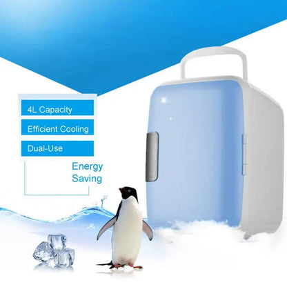 4L Car Refrigerator Portable MINI Fridge 12V cooling / heating Freezer Food Drinke Cooling Storage Box Container auto Refrigerat