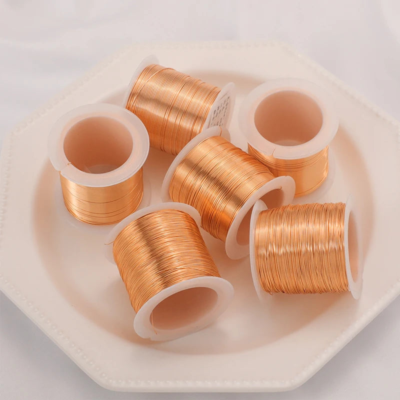50g copper wire diameter 0.1~0.35mm length about 55m-650m cable copper wire wire copper paint wire enameled copper winding wire