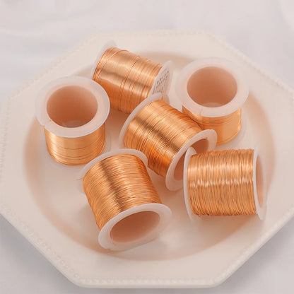 50g copper wire diameter 0.1~0.35mm length about 55m-650m cable copper wire wire copper paint wire enameled copper winding wire