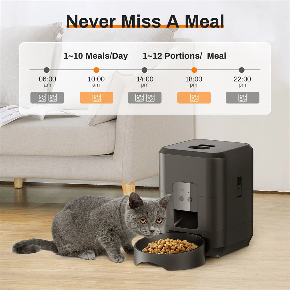 New Automatic Pet Feeder WiFi Version Automatic Cat Food Distributor Intelligently Controlled Pet Feeder Dog Feeder Pet Supplies