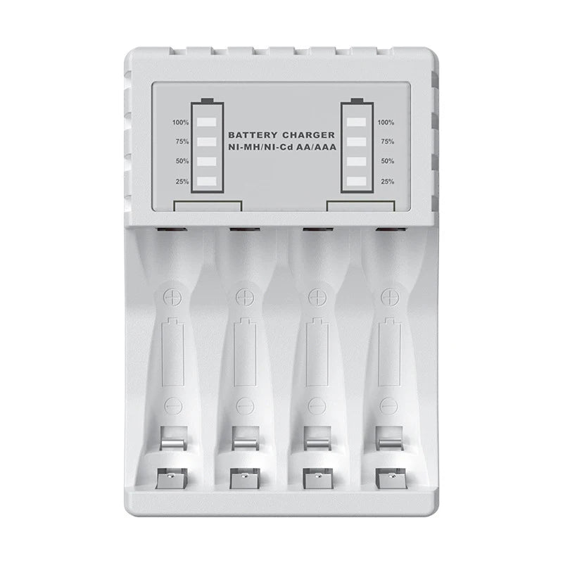 4 Slot Electric AAA Battery Charger Intelligent Fast with LED Indicator Usb Chargers For AA/AAA Ni-MH/Ni-CD Rechargeable Battery