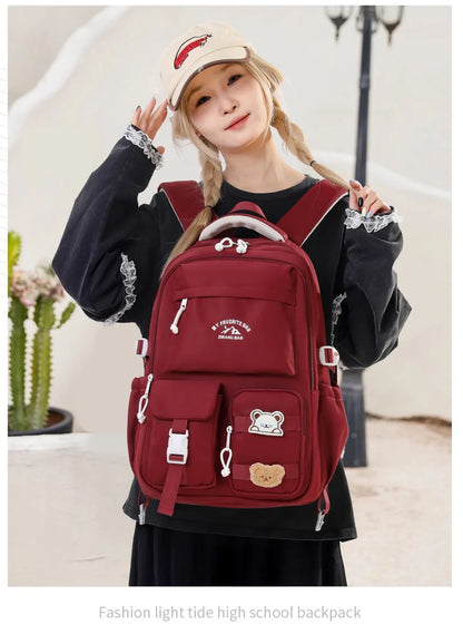 2025 Fashion Girls Waterproof School Bags For Light Weight Children Backpack school bag Printing Kids School Backpacks mochila