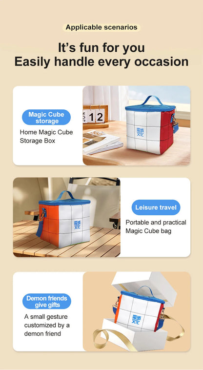 MoYu Multi functional Magic Cube Pack Customized by Magic Friends Walking Magic Cube Bag Durable And Wear-Resistant