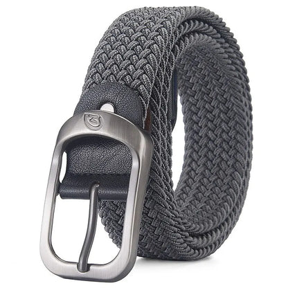 Men's Belt Casual Woven Elastic Belt Outdoor Sports Women's Belt No Need for Punching Climbing Work Belt For Men Women Fashion