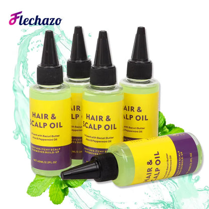 Hair Scalp Oil 65Ml Anti Drynes Soothes Itchy Scalp And Removes Product Build Up Infused With Bacuri Butter Aloe&Peppermint Oil