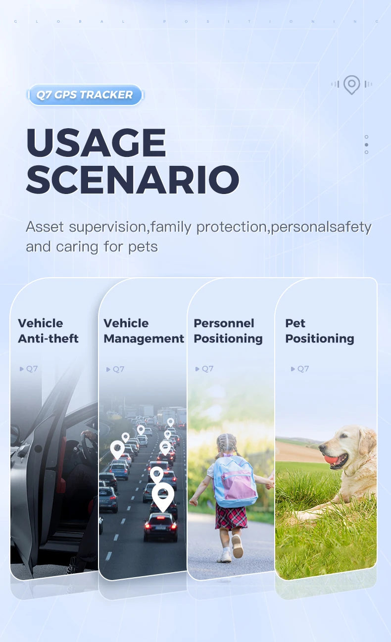 4G GPS Tracker with App Real Time Car Tracking DeviceAnti-Lost Pet Kids Bag Wallet Recording Tracking DeviceFinder Locator