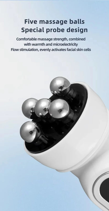RF Facial Massage Roller EMS Face Lifting Machine Microcurrent Skin Tightening Face V-line Beauty Device Eye Roller Skin Care