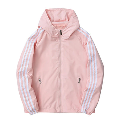 Women Travel Jacket Casual Wears Hooded Coat Outdoor Hiking Couple Wind-Proof Clothing Spring Autumn Fashion Unisex Outerwear