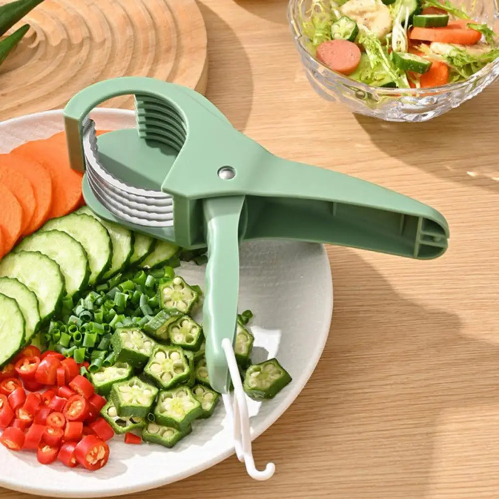 Salad Cutter Chopper Portable Manual Fruit Slicer Creative Vegetable Slicer Kitchen Gadgets Chopping Tool Press Banana Slicer
