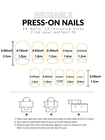 ARTAUG 24PCS Medium Stiletto Pink Press On Nails Full Cover Fake Nail Set Press On Nails Love Design handmade Press On Nails