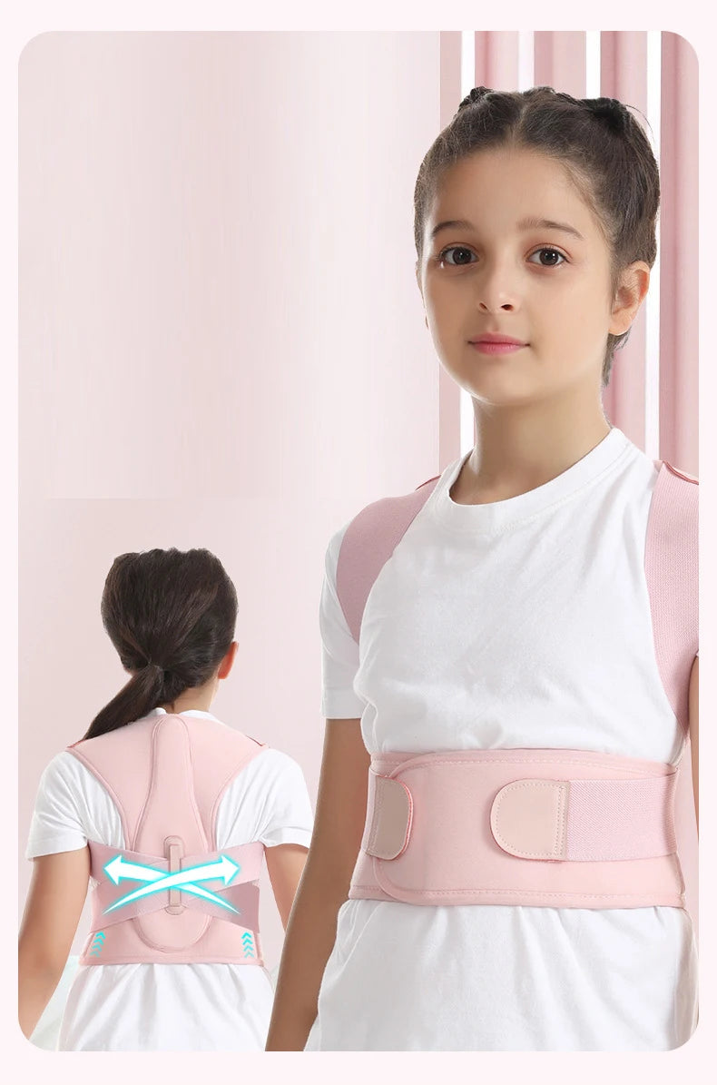 Children Back Posture Corrector Compression Shoulder Back Hunchback Correction Belts Adjustable Kids Spine Back Lumbar Support