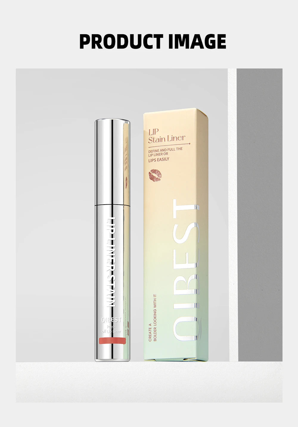 QIBEST 4 Colors Peel Off And Reveal Lip Stain Long Lasting Waterproof Pink Lip Tint Transfer Proof Natural Lip Stain Makeup