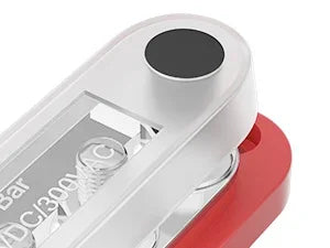 150A Terminal Bus Bar 5*M8 Studs Battery Power Distribution Block Red Black 12V Car Busbars for Automotive Marine Boat