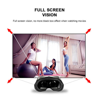 Virtual Reality 3D VR Headset Smart Glasses Helmet for Smartphones Cell Phone Mobile 7 Inches Lenses Binoculars Goggles Devices