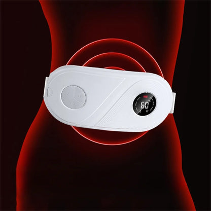 Women's Menstrual Period Hot Compress Warming Belt Vibrating Waist Massager