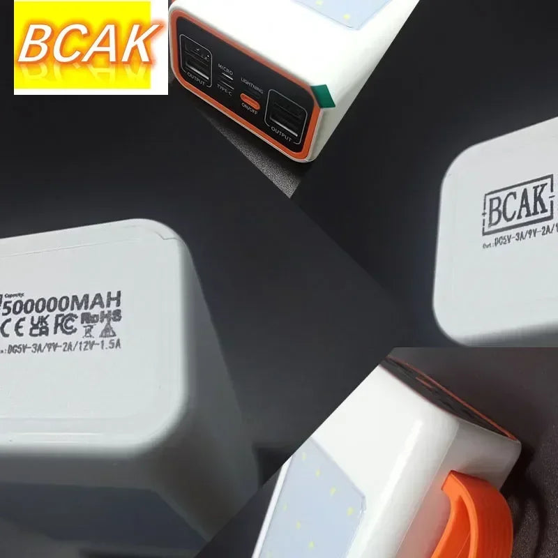 BCAK Brand Upgraded Version Super power bank fast charging with LED Super Large Capacity 500000mah 100000mah 200000mah 300000mah