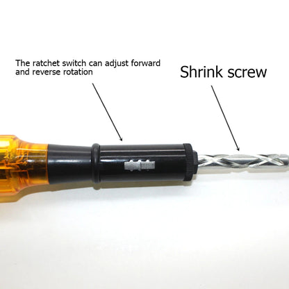 Push Pull Ratchet Screwdriver Set 6 in 1 Screw Driver Bit Multifunctional Tools