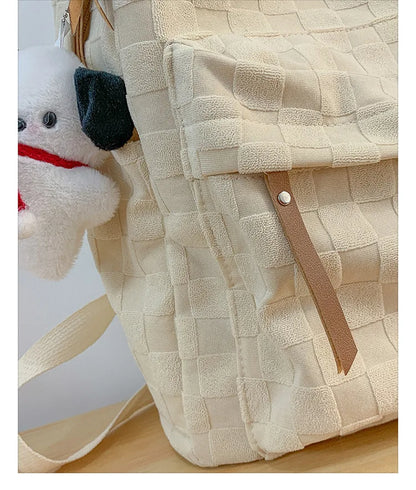 Gift pendant schoolbag, female high school student schoolbag, backpack, college student large-capacity and versatile backpack