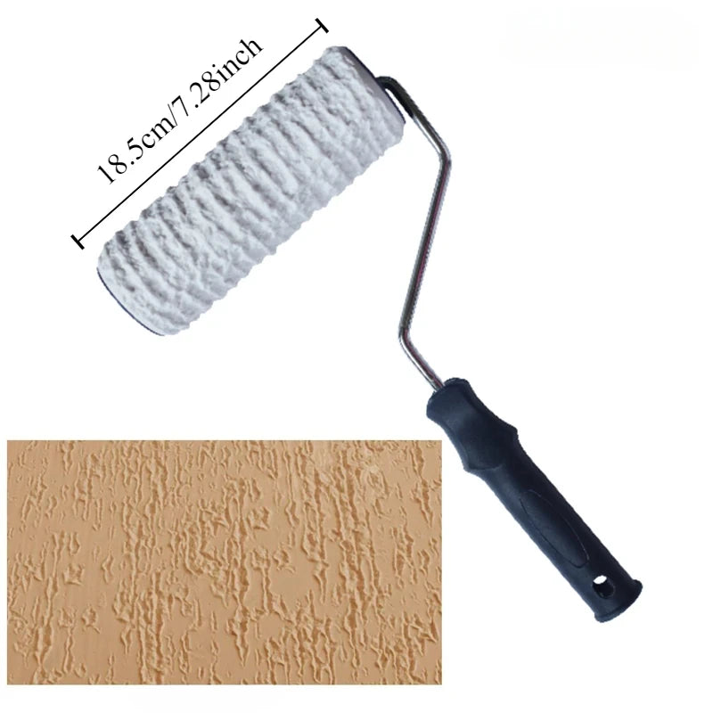 Paint Roller Painting Tool for Wall Rubber Protection Stamp Polyurethane Textured Paint Pottery Wheel Embossed Paint Roller